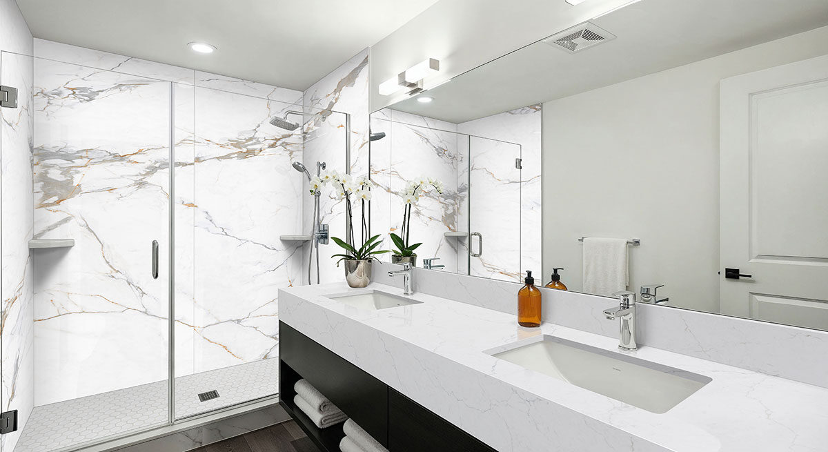 White Glossy 2x2 Hexagon Mosaic