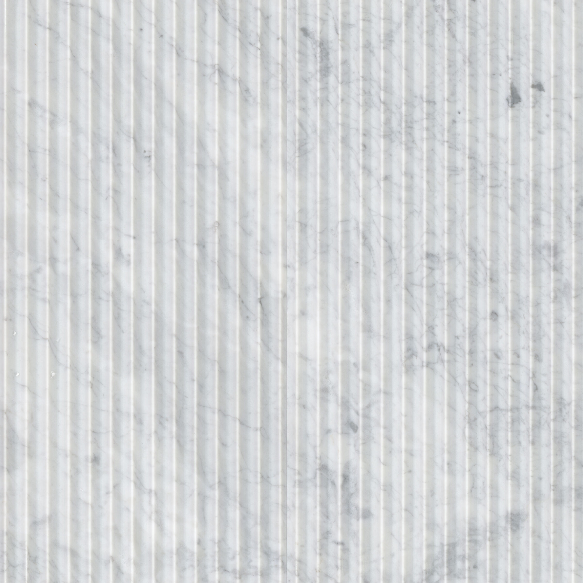 Carrara White Valentino Fluto 12x24 Honed Tile