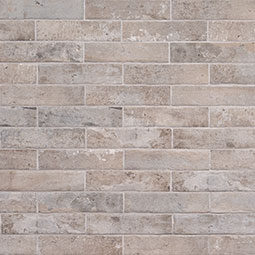 Brickstone Taupe 2x10 Porcelain in a kitchen
