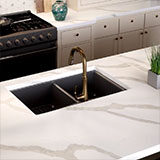 Calacatta Bali Quartz Engineered Quartz in a kitchen