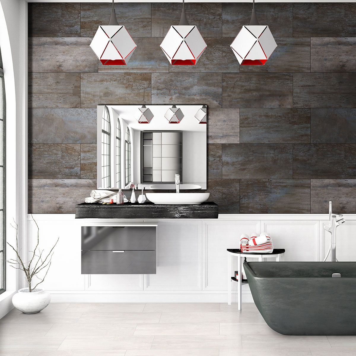 Blanc countertop in a backsplash — view 3