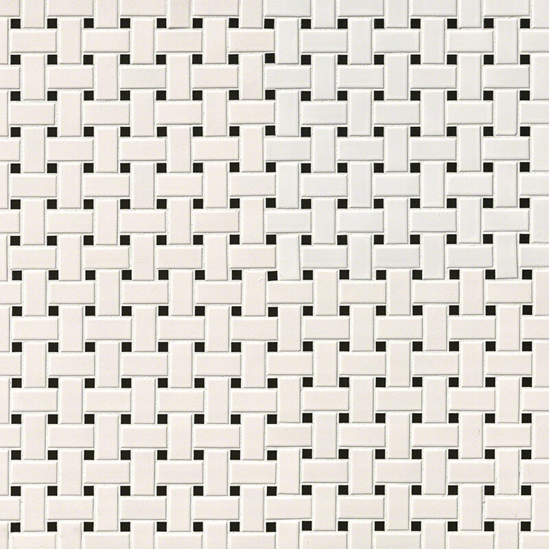 white-and-black-matte-basket-weave-mosaic