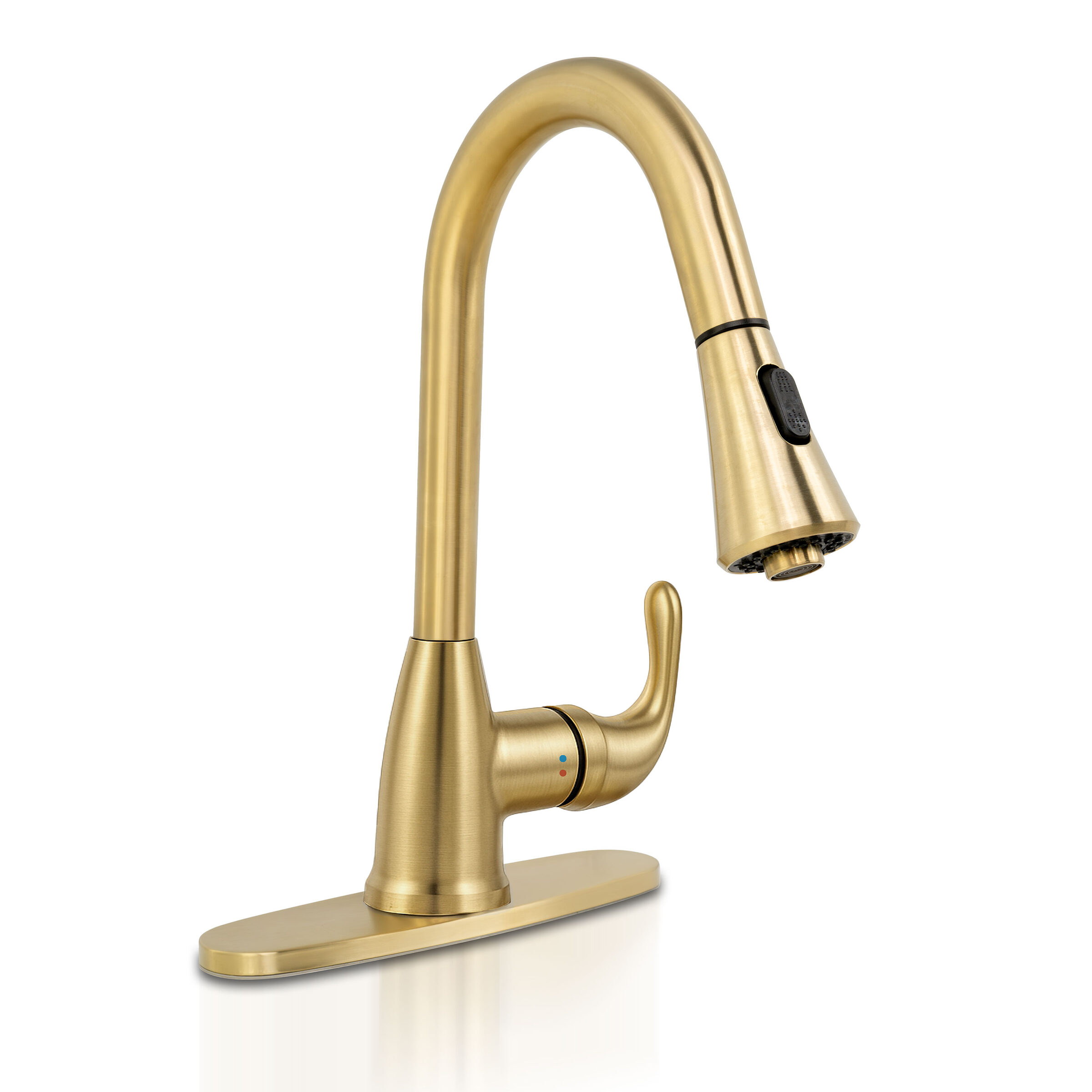 1-handle-pull-down-sprayer-kitchen-faucet-with-deckplate-803-gold