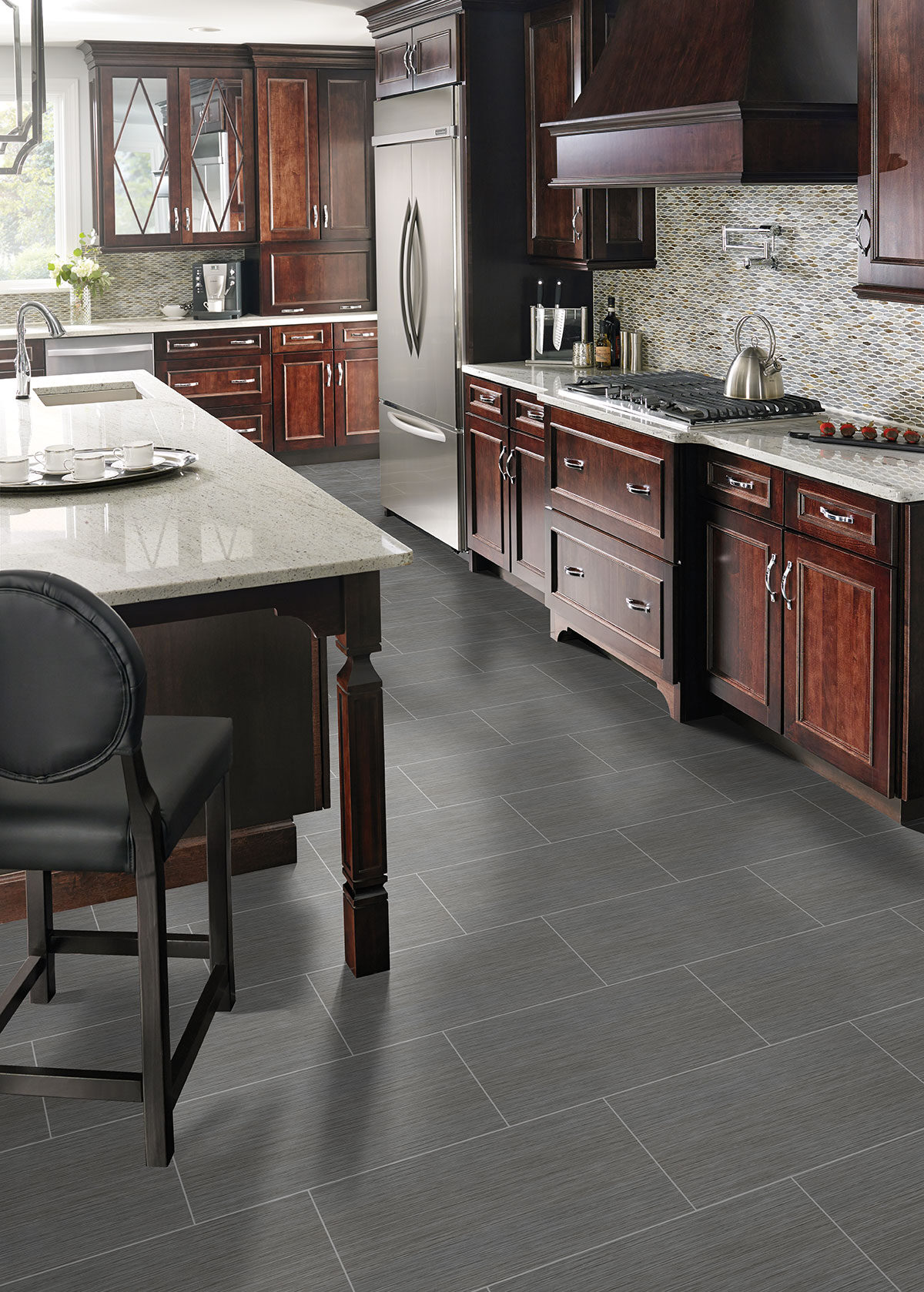 Graphite countertop installed