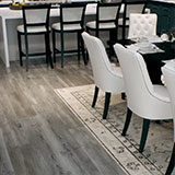 Calacatta Miraggio Duo Quartz Engineered Quartz in a kitchen