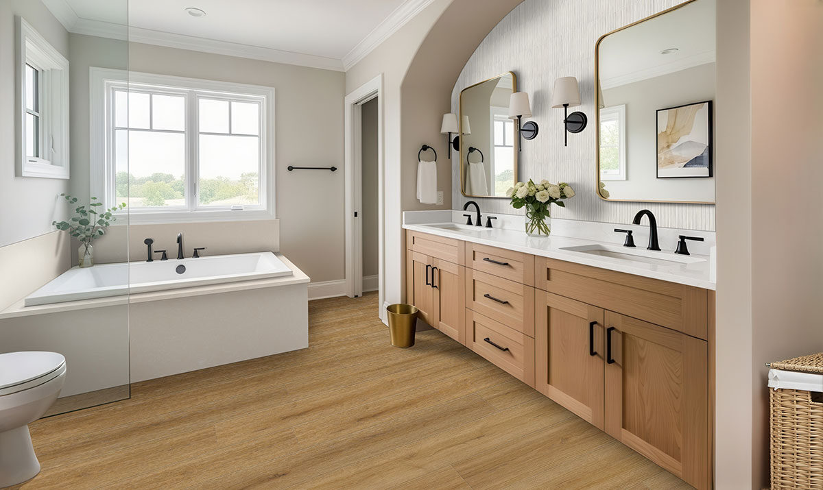 bianco countertop in a bathroom — view 3