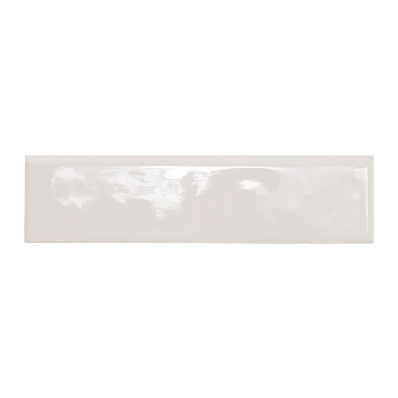 Renzo Dove 3x12 Bullnose Tile Ceramic in a kitchen