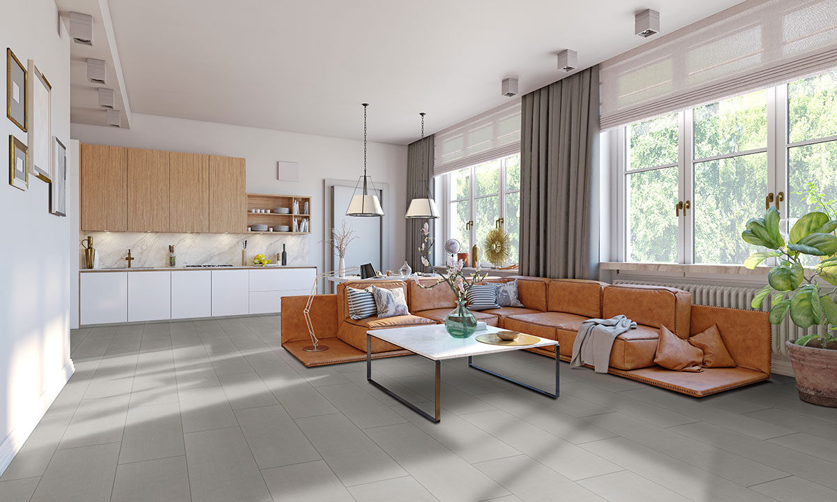 Gris countertop in a living room