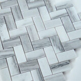 Bergamo Herringbone Polished  in a kitchen