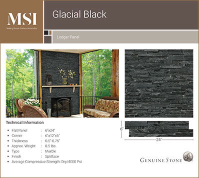 Glacial Black in a kitchen