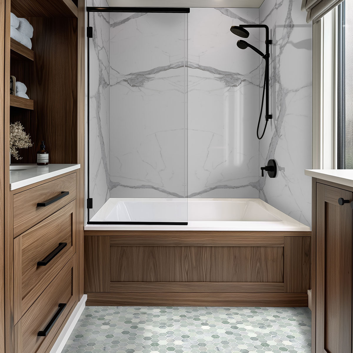 Montblanc Statuario countertop in a bathroom