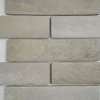 IVORY PORCELAIN TILE 2x10 Porcelain in a kitchen