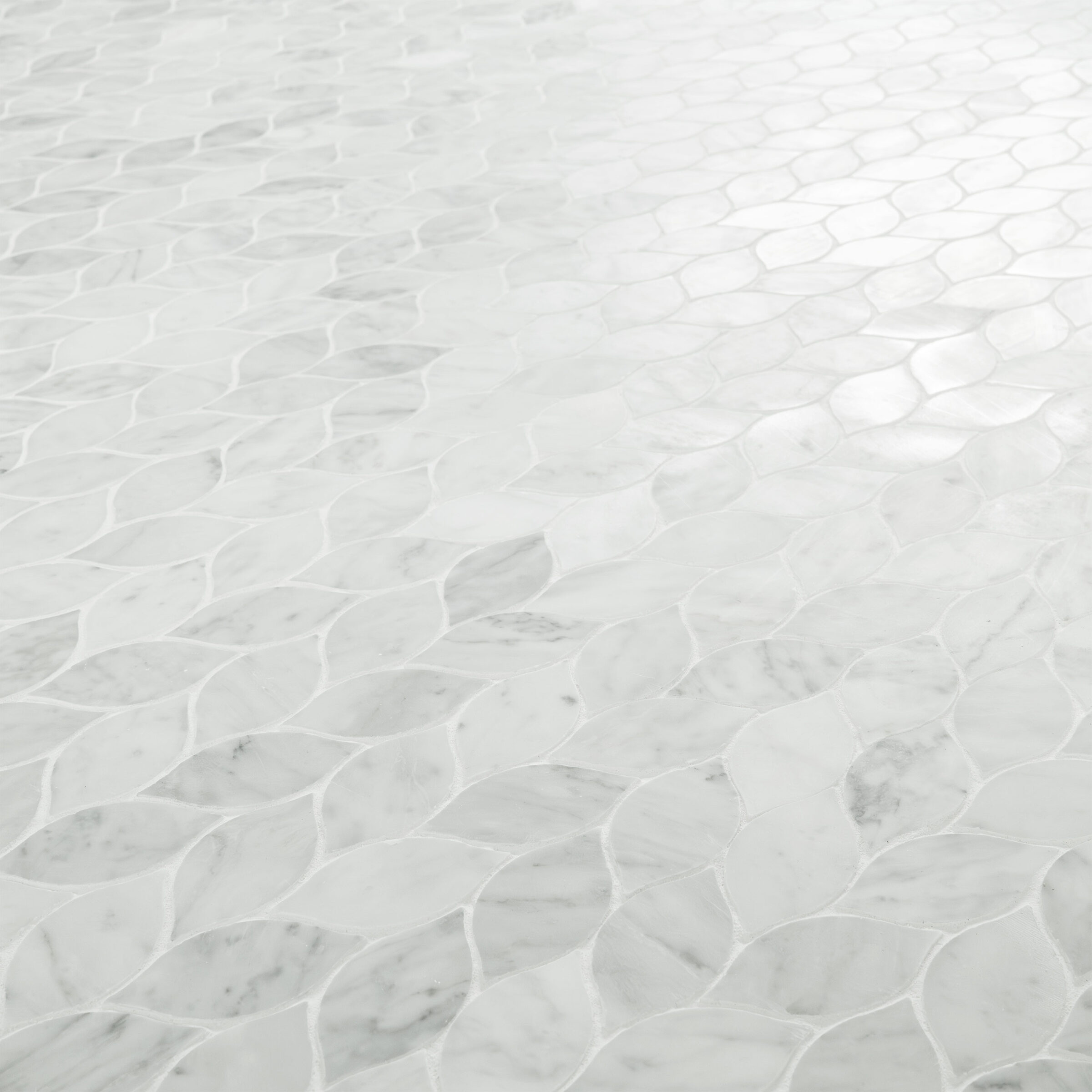Carrara White Blanco Pattern Honed Tile