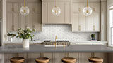 La Fleur Glass in a kitchen