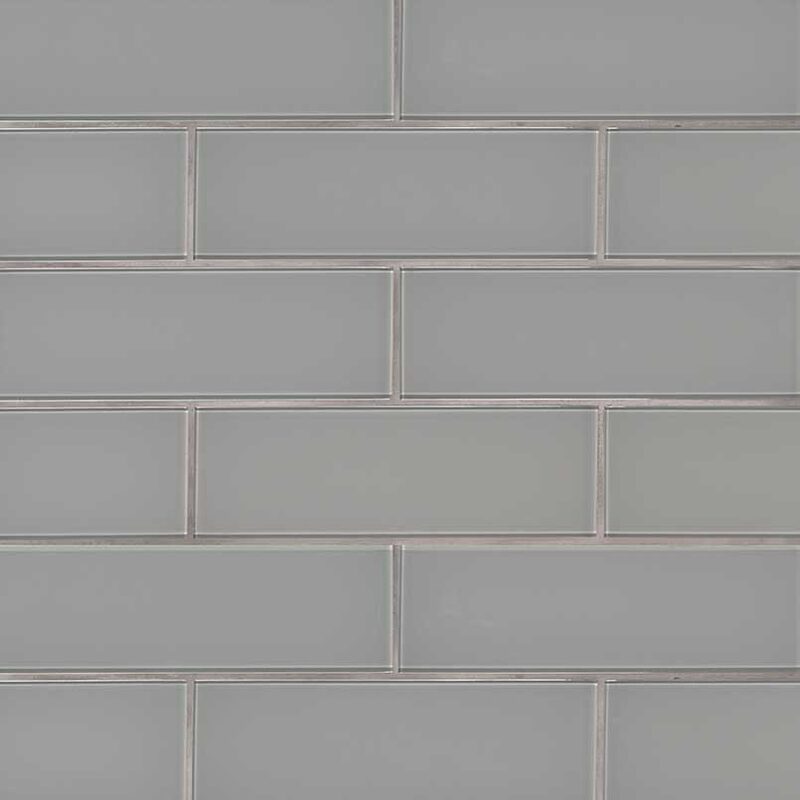 Oyster Gray Subway Tile 4x12 in a kitchen
