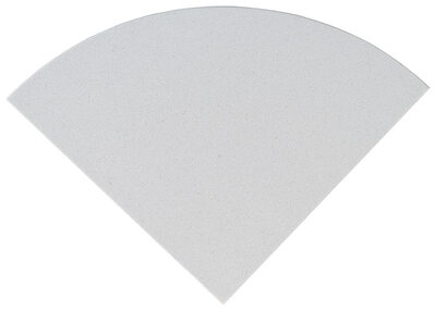 Engineered White Corner Shelf