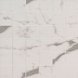 Essentials White Vena Ceramic Tile Ceramic in a kitchen