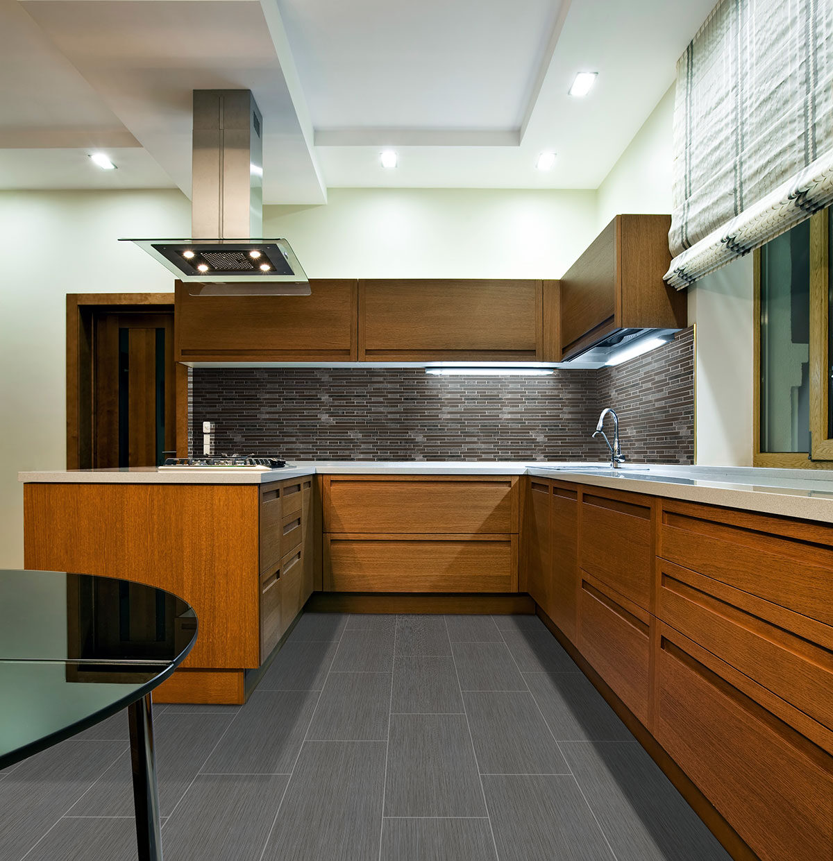 Graphite countertop installed