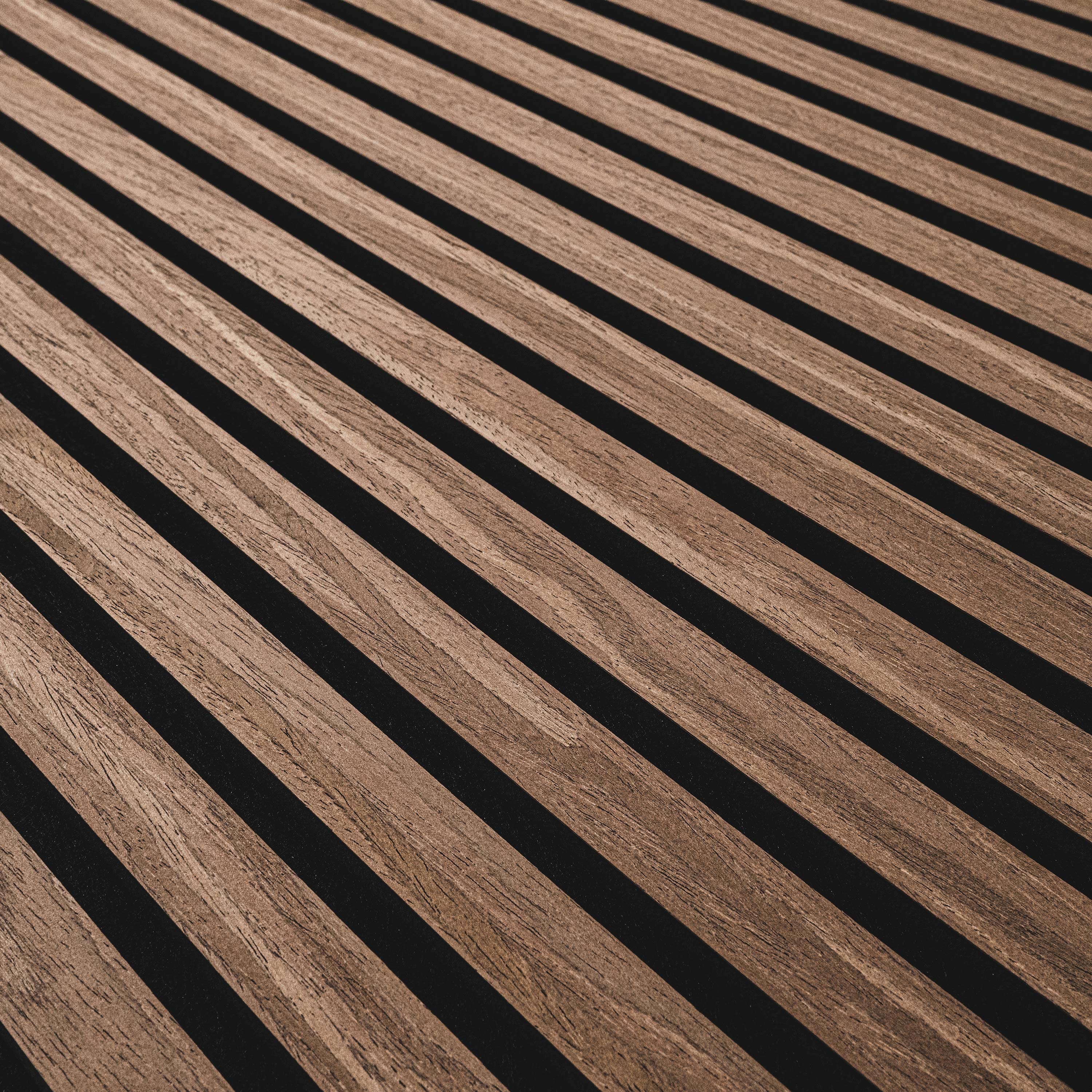 Sable 24x48 Acoustic Wood Slat Wood in a kitchen