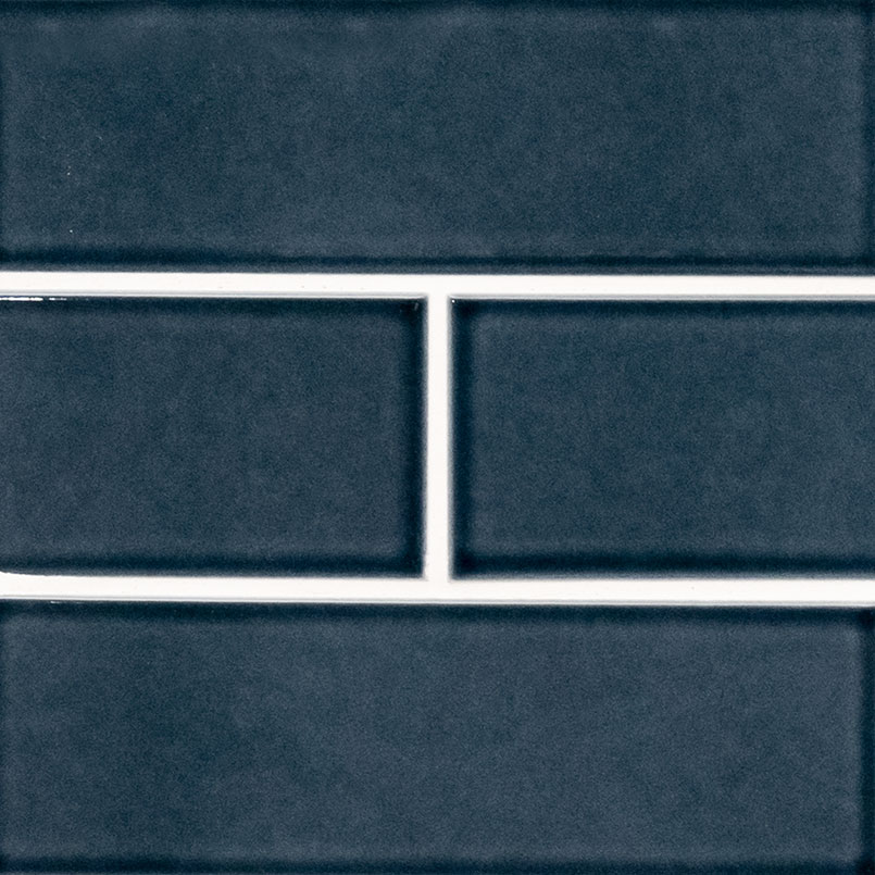 Bay Blue Glazed Handcrafted 4x12 Tile swatch