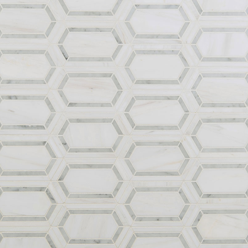 Pavilion Picket Polished Marble Tile swatch