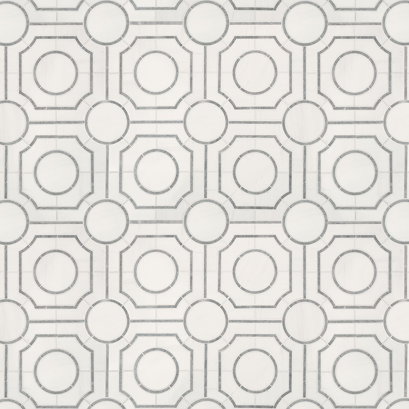 Bianco Dolomite Regency Polished Marble Tile swatch