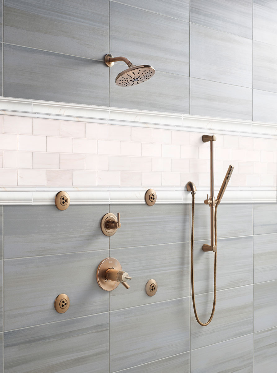 Bianco Dolomite Polished Subway Tile 3x6 — installed (view 2)