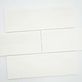 Bianco Dolomite Polished Subway Tile 4x12 Natural Marble in a kitchen