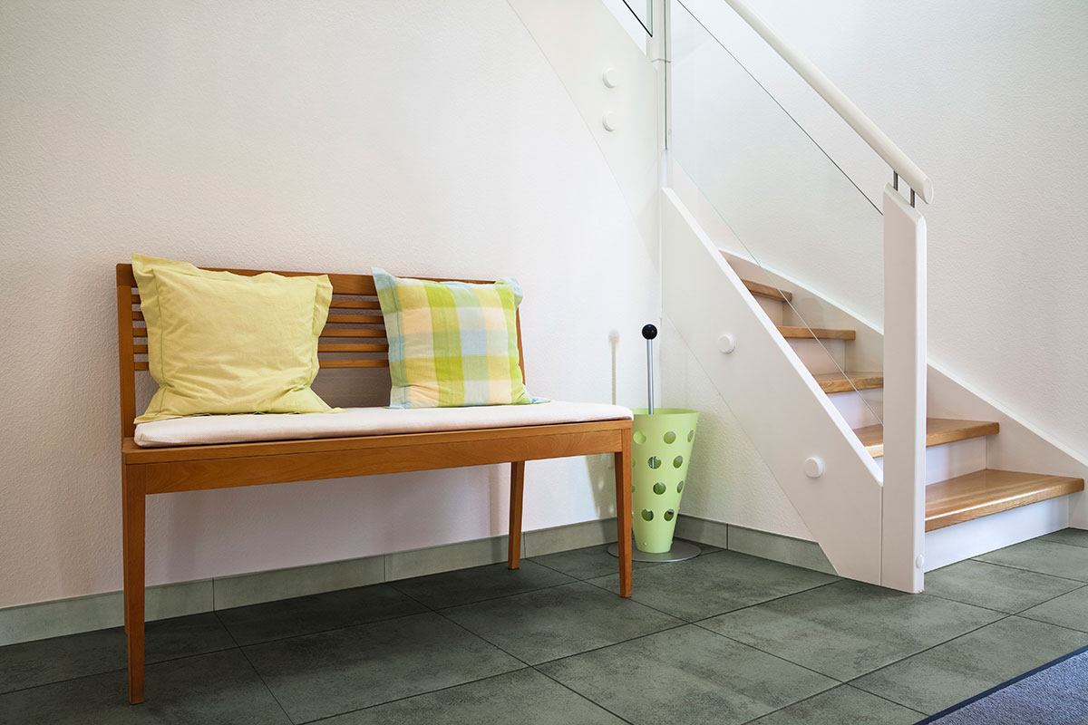 Gridscale Gris Ceramic Tile — installed (view 3)