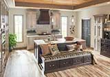 Gray Glossy Subway Tile 4x16 in a kitchen