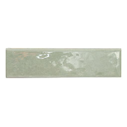 Renzo Jade 0.6x12 Quarter Round Tile in a kitchen
