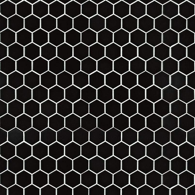 Black 2 Hexagon Matte swatch