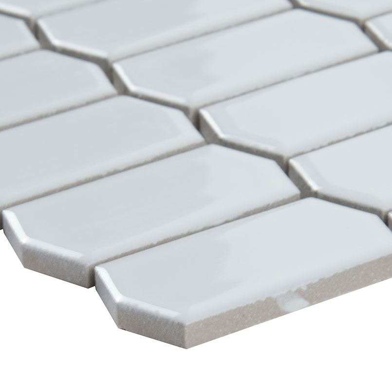 Retro Picket Bianco 8mm Glossy  in a kitchen