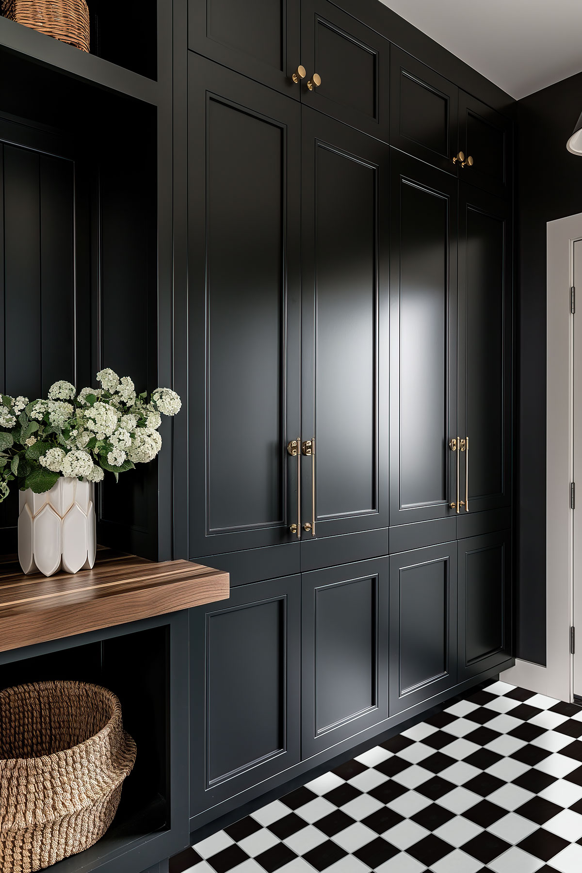 White Black 4 Checkered Matte — installed (view 4)