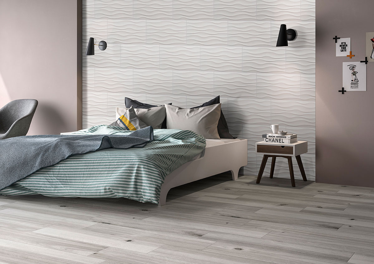 Wavy White — installed (view 2)