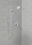 Oyster Gray Subway Tile 4x12 in a kitchen