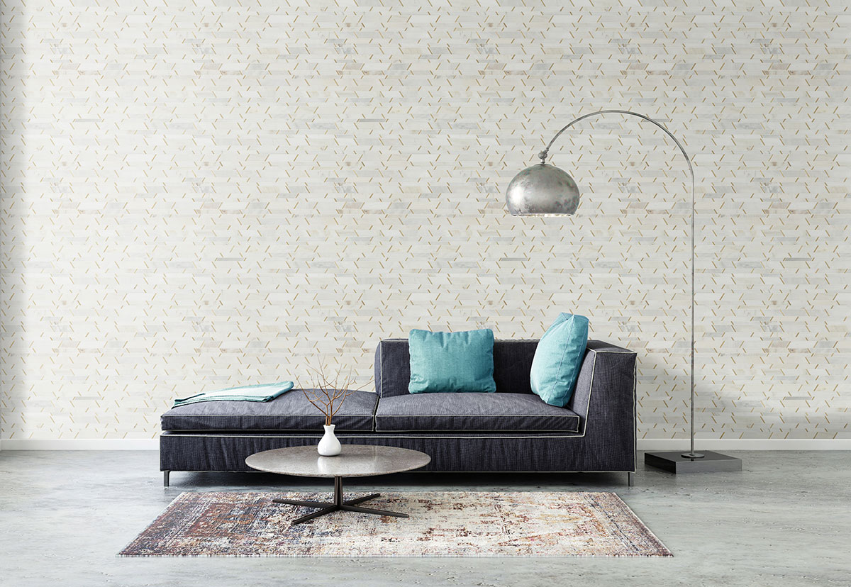 Metro Gold Pattern — installed (view 2)