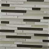 Modello Grigio Interlocking 6mm Glass in a kitchen