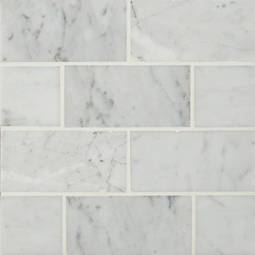 Carrara White Subway Tile swatch