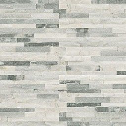 Silver Travertine Mini in a kitchen