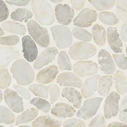 Sliced Pebble Earth Tumbled in a kitchen