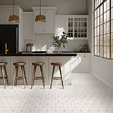 Cecily Pattern Polished in a kitchen