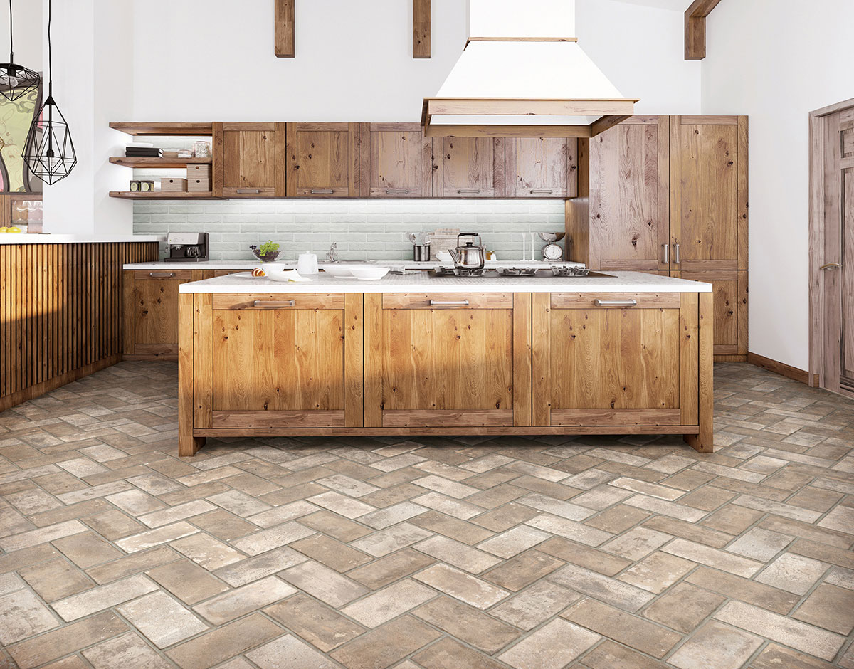 Brickstone Ivory 5x10 — installed (view 1)