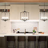 Brickstone Ivory Brick 2x18 in a kitchen