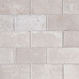 Brickstone Rustique Red Brick 2x18 in a kitchen