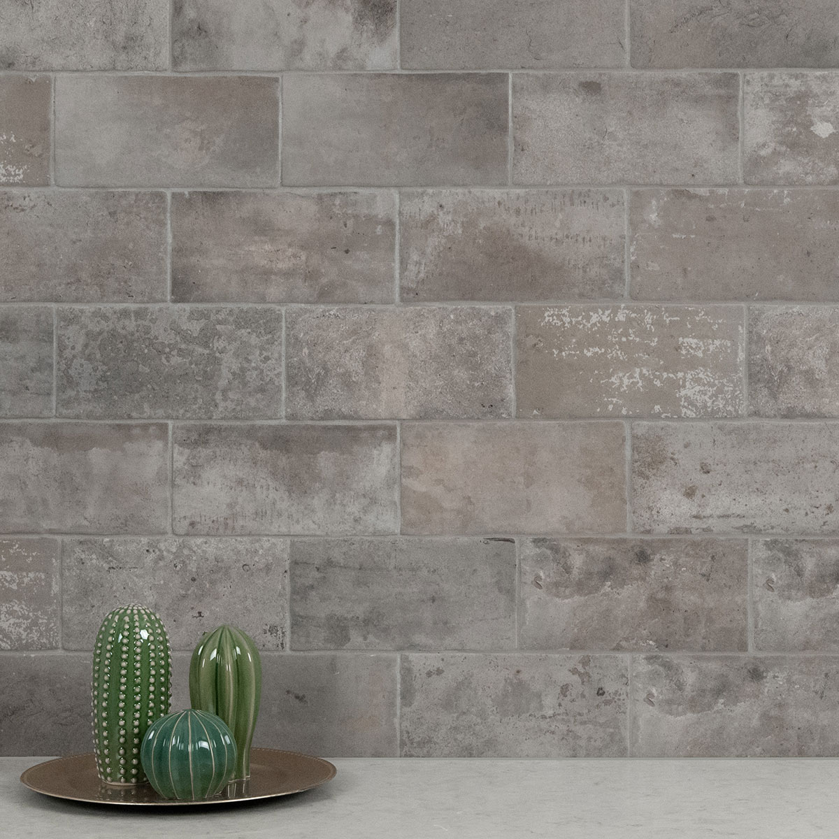 Brickstone Taupe 5x10 — installed (view 2)