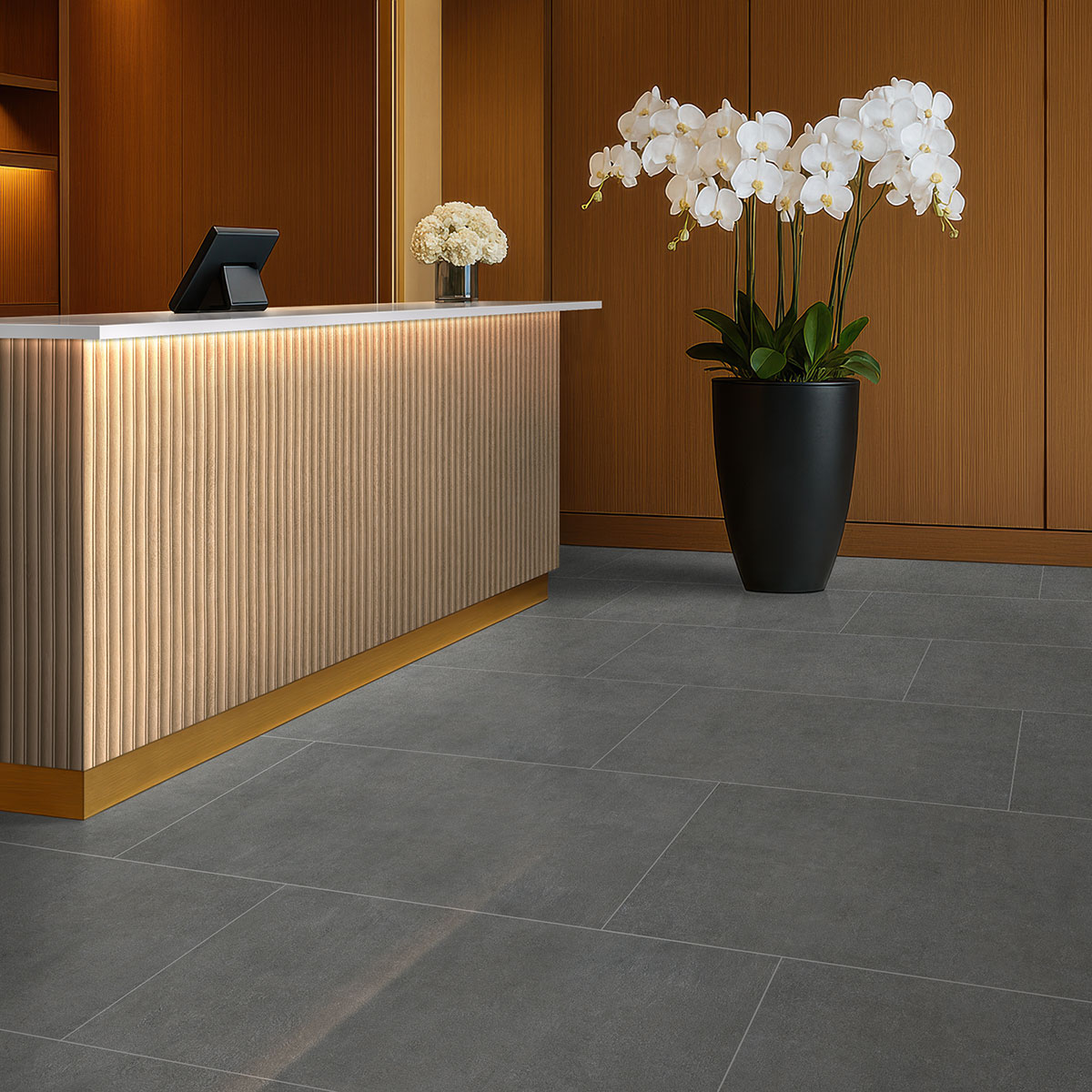 graphite — installed in a commercial space (scene 0298)