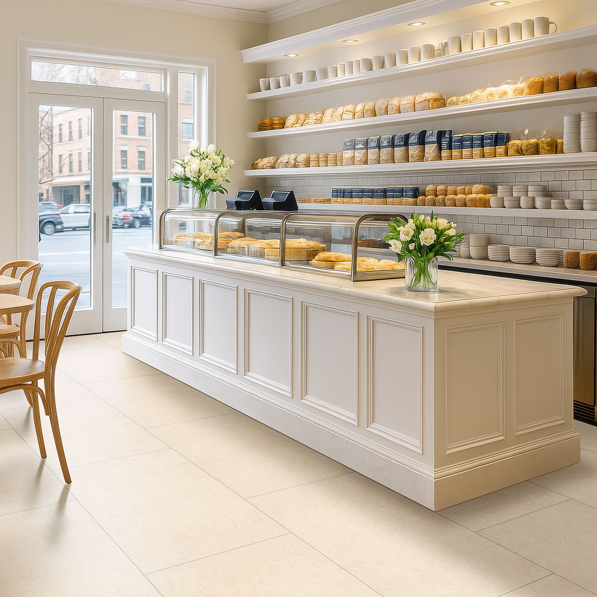 talc — installed in a commercial space (scene 0292)