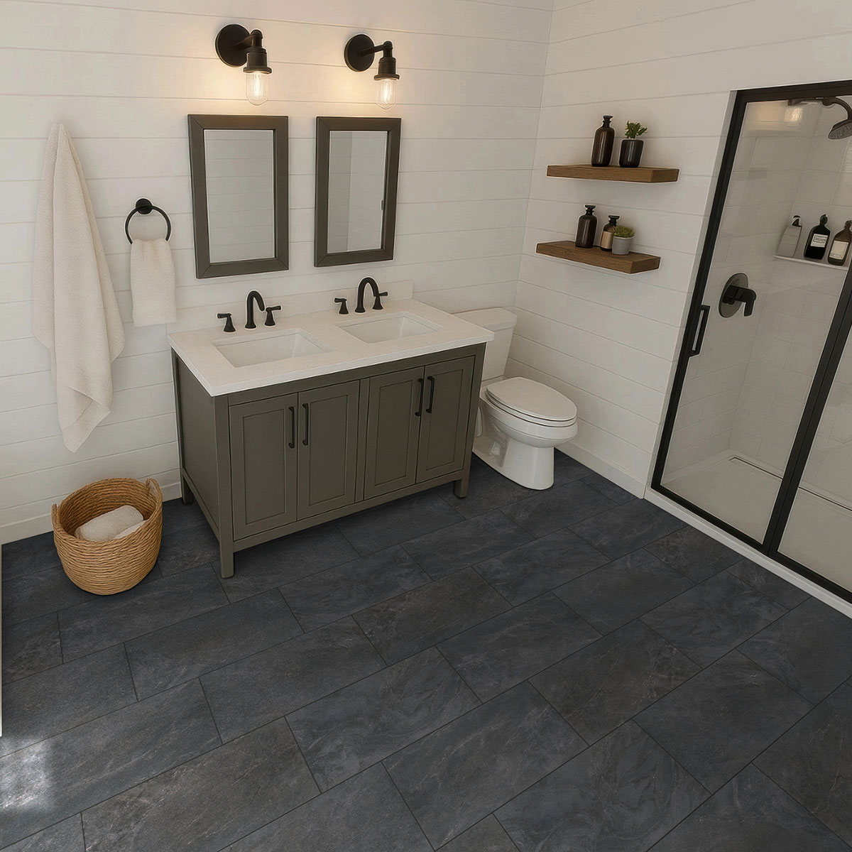 obsidian — installed in a bathroom (scene 1094)