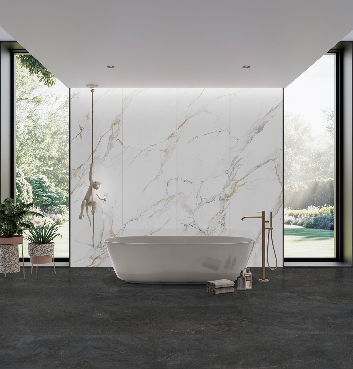obsidian — installed in a bathroom (scene 1149)
